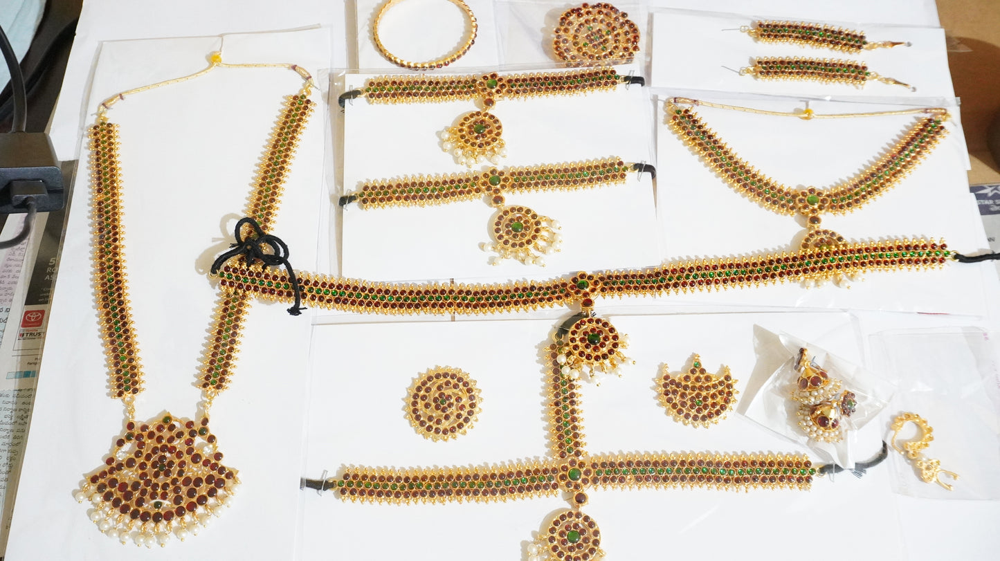 classical dance set jewellery