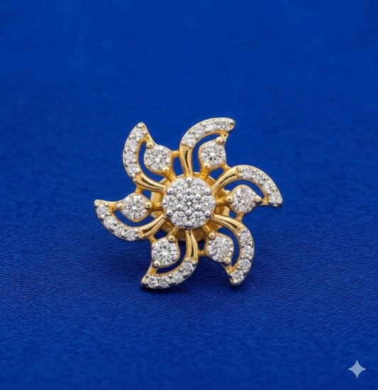 Cz earrings pair